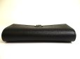 Photo6: BVLGARI Black Leather Logo Clip Bifold Long Wallet #a842