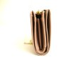 Photo3: PRADA Saffiano Beige Leather Bifold Wallet Compact Wallet #a849