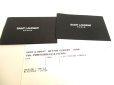 Photo12: Saint Laurent YSL Black Leather Gold H/W Bifold Bill Wallet #a850