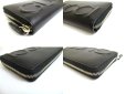 Photo7: GUCCI Moon Logo Black Leather Round Zip Long Wallet #a854