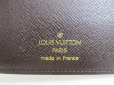 Photo10: LOUIS VUITTON Damier Brown Leather Flap Checkbook Bill Wallet #a855