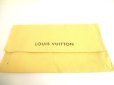 Photo12: LOUIS VUITTON Damier Brown Leather Flap Checkbook Bill Wallet #a855