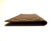 Photo6: LOUIS VUITTON Damier Brown Leather Flap Checkbook Bill Wallet #a855
