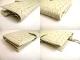 Photo7: BOTTEGA VENETA Intrecciato Off White Leather Flap Long Wallet #a857