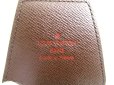 Photo10: LOUIS VUITTON Damier Brown Leather Cigarette Case Tabacco Case #a858