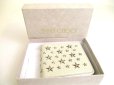 Photo12: Jimmy Choo Stars Chalk Leather Bifold Wallet Compact Wallet #a859