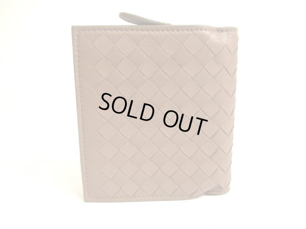 Photo2: BOTTEGA VENETA Intrecciato Brown Leather Bifold Wallet Compact Wallet #a862