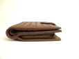Photo5: BOTTEGA VENETA Intrecciato Brown Leather Bifold Wallet Compact Wallet #a862