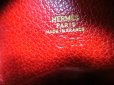 Photo11: HERMES Red Chevre Myzore Leather Coin Purse Zoulou #a865
