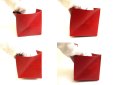 Photo9: HERMES Red Chevre Myzore Leather Coin Purse Zoulou #a865