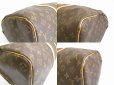 Photo6: LOUIS VUITTON Monogram Brown Leather Duffle Bag Boston Bag Keepall 45 #a867