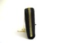 Photo3: GUCCI Guccissima Black Leather Round Zip Coin Purse #a869