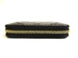 Photo6: GUCCI Guccissima Black Leather Round Zip Coin Purse #a869