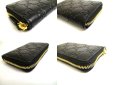 Photo7: GUCCI Guccissima Black Leather Round Zip Coin Purse #a869