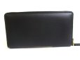 Photo2: GUCCI Black Leather Snake Motif Round Zip Long Wallet #a872 (2)