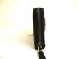 Photo4: GUCCI Black Leather Snake Motif Round Zip Long Wallet #a872