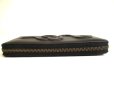 Photo6: GUCCI Black Leather Snake Motif Round Zip Long Wallet #a872