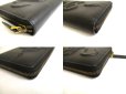 Photo7: GUCCI Black Leather Snake Motif Round Zip Long Wallet #a872