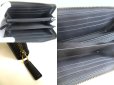 Photo8: GUCCI Black Leather Snake Motif Round Zip Long Wallet #a872