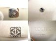 Photo10: LOEWE Anagram Light Gray Leather Business Card Holder #a874