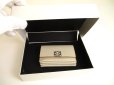 Photo12: LOEWE Anagram Light Gray Leather Business Card Holder #a874