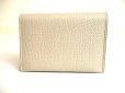 Photo2: LOEWE Anagram Light Gray Leather Business Card Holder #a874 (2)