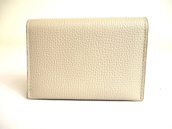 Photo2: LOEWE Anagram Light Gray Leather Business Card Holder #a874