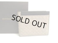 BOTTEGA VENETA Intrecciato Gray Leather Bifold Wallet Compact Wallet #a884