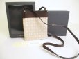 Photo1: BVLGARI Logo Mania Beige Canvas Brown Leather Crossbody Bag Pouch #a888 (1)
