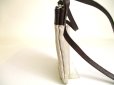 Photo4: BVLGARI Logo Mania Beige Canvas Brown Leather Crossbody Bag Pouch #a888