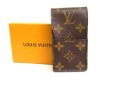 Photo1: LOUIS VUITTON Monogram Leather Brown Cigarette Cases #a890 (1)