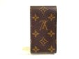 Photo2: LOUIS VUITTON Monogram Leather Brown Cigarette Cases #a890 (2)