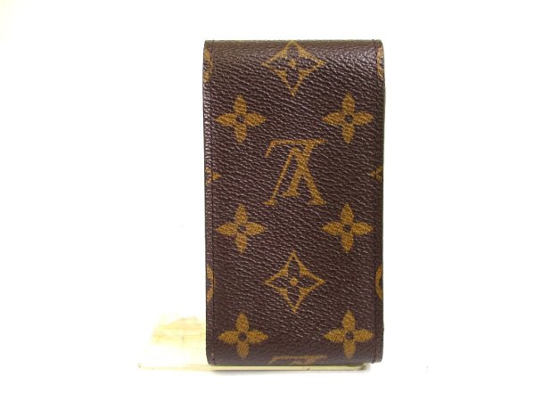 Photo2: LOUIS VUITTON Monogram Leather Brown Cigarette Cases #a890