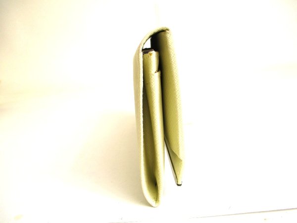 Photo4: Salvatore Ferragamo Gancini Pearl White Leather Flap Long Wallet #a891