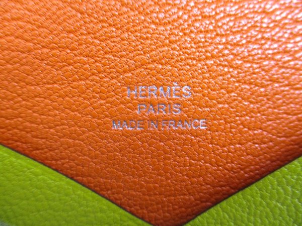 Photo10: HERMES CUMIN Chevre Myzore Card Case Card Holder Calvi Verso #a892