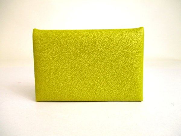 Photo2: HERMES CUMIN Chevre Myzore Card Case Card Holder Calvi Verso #a892