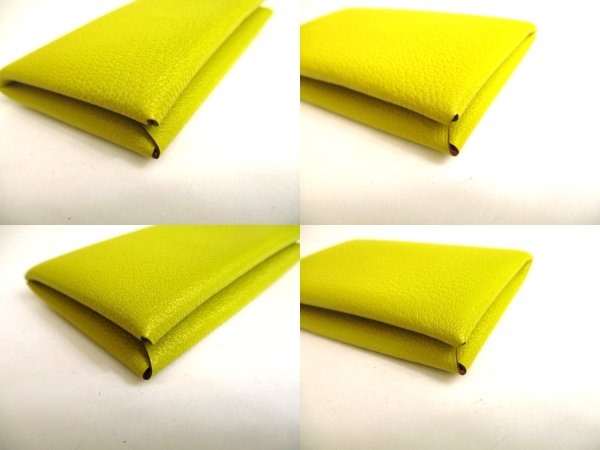 Photo7: HERMES CUMIN Chevre Myzore Card Case Card Holder Calvi Verso #a892