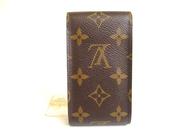 Photo2: LOUIS VUITTON Monogram Leather Brown Cigarette Cases #a893