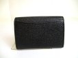 Photo2: BVLGARI Black Leather Logo Clip Coin Purse #a895 (2)