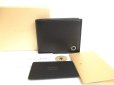 Photo1: BVLGARI Black Emerald Green Leather Bifold Wallet Compact Wallet #a896 (1)