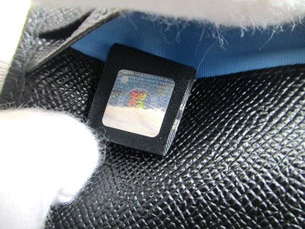 Photo11: BVLGARI Man Black Leather Flap BIfold Long Wallet #a897