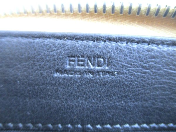 Photo10: FENDI Peekaboo Beige Leather Zip Around Long Wallet #a899