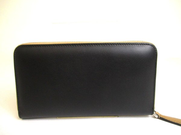 Photo2: FENDI Peekaboo Beige Leather Zip Around Long Wallet #a899