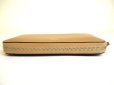Photo6: FENDI Peekaboo Beige Leather Zip Around Long Wallet #a899 (6)