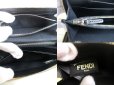 Photo9: FENDI Peekaboo Beige Leather Zip Around Long Wallet #a899 (9)