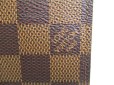 Photo11: LOUIS VUITTON Damier Brown Leather Card Holder Notebook Cover #a903
