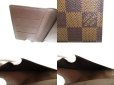 Photo9: LOUIS VUITTON Damier Brown Leather Card Holder Notebook Cover #a903