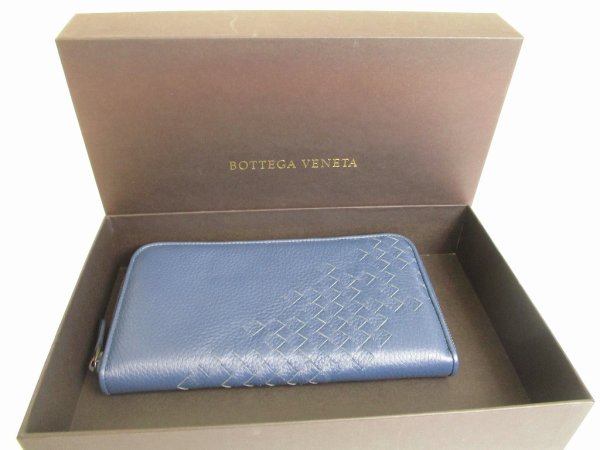 Photo12: BOTTEGA VENETA Intrecciato Green Tricolor Leather Round Zip Wallet Purse #a904