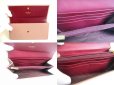 Photo8: Salvatore Ferragamo Gancini Pink Beige Leather Flap Long Wallet #a906 (8)