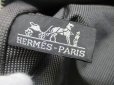 Photo10: HERMES Her Line Gray Canvas Garment bag Suits Bag Trabel bag  #a908 (10)